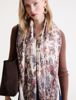 Load image into Gallery viewer, beige Twill shawl
