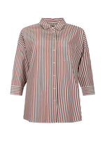 Carregar imagem no visualizador da galeria, light brown cotton poplin shirt
