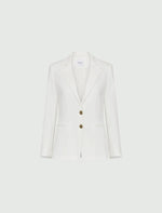Carregar imagem no visualizador da galeria, white jersey blazer
