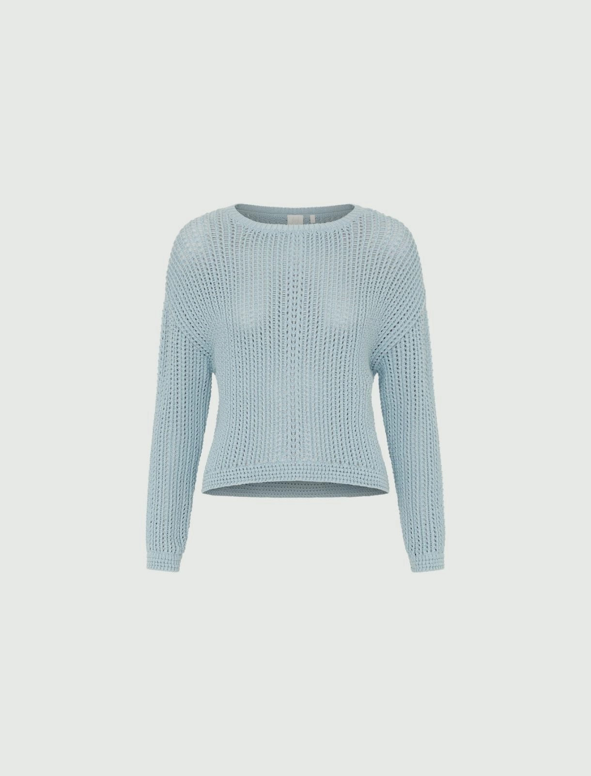 sky blue boxy sweater