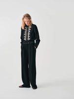 Carregar imagem no visualizador da galeria, black silk blend shirt
