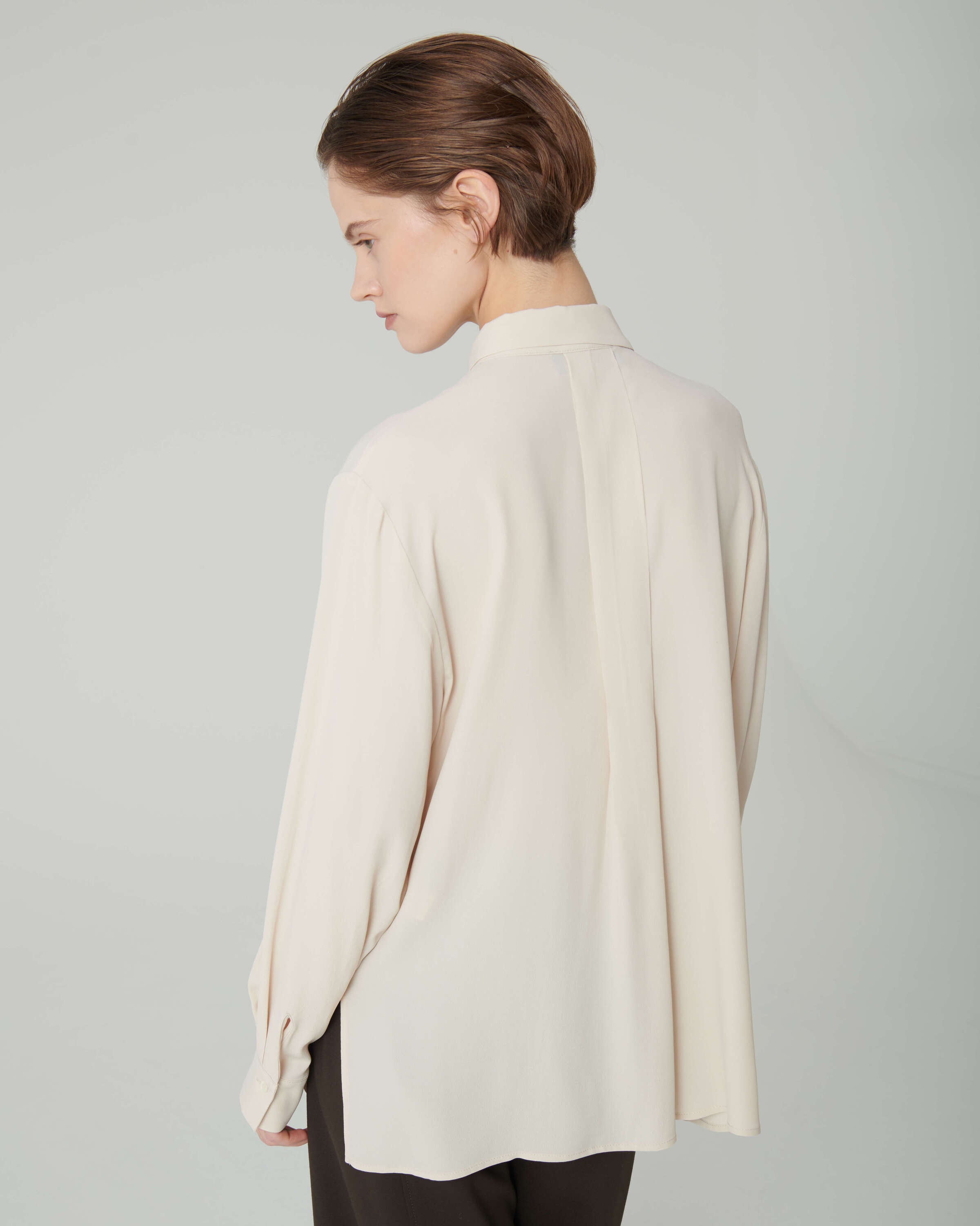 seed pearl handmade embroidery shirt