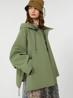Load image into Gallery viewer, olive green Water-repellent fabric windbreaker
