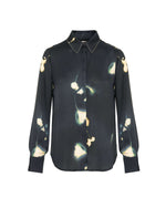 Carregar imagem no visualizador da galeria, dark sapphire printed viscose shirt
