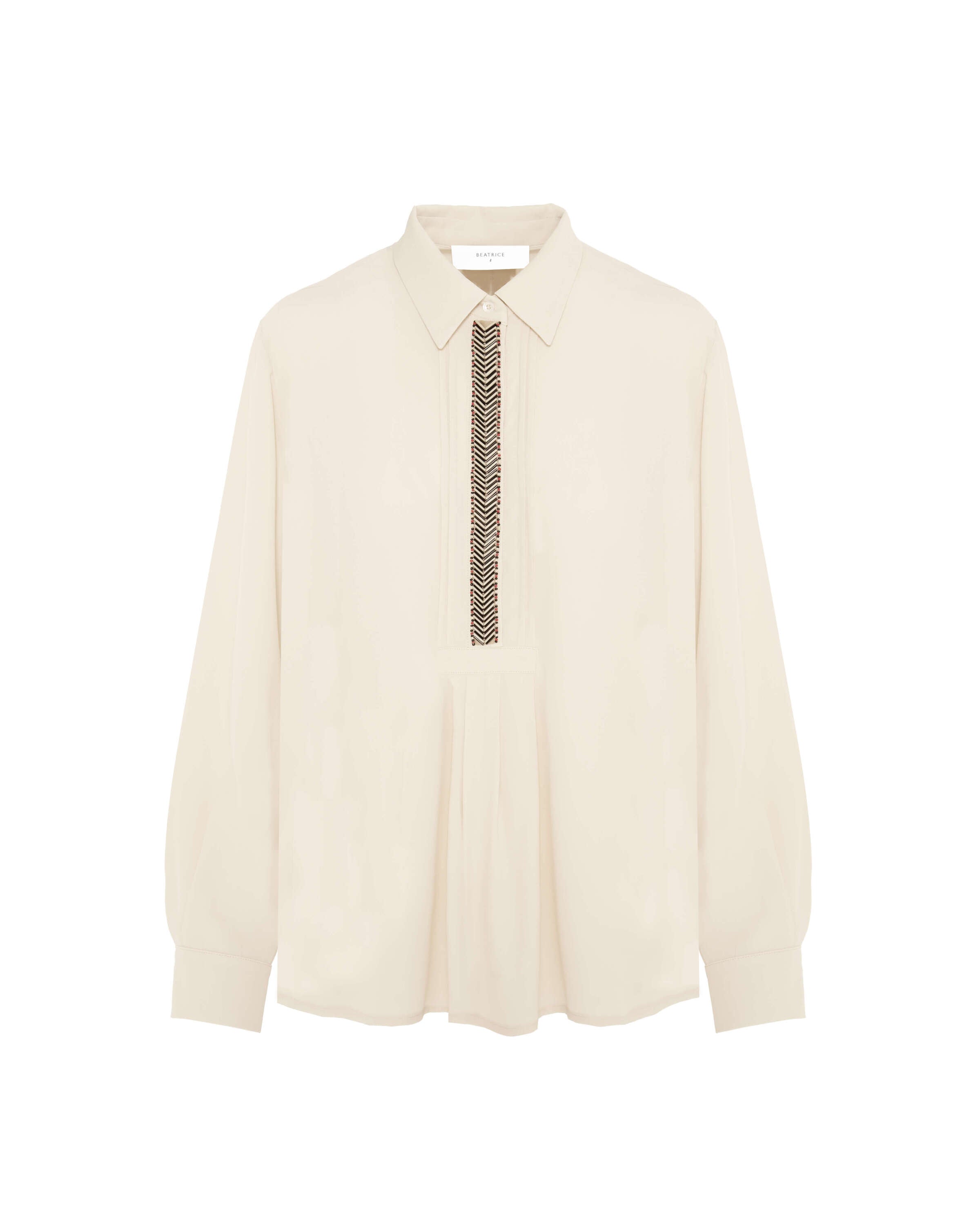 seed pearl handmade embroidery shirt