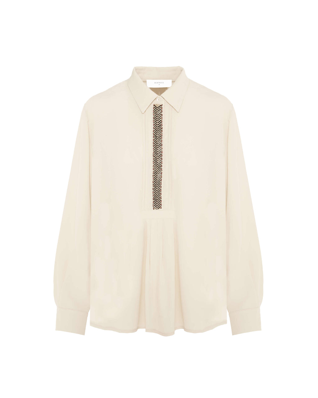 seed pearl handmade embroidery shirt