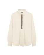 Carregar imagem no visualizador da galeria, seed pearl handmade embroidery shirt
