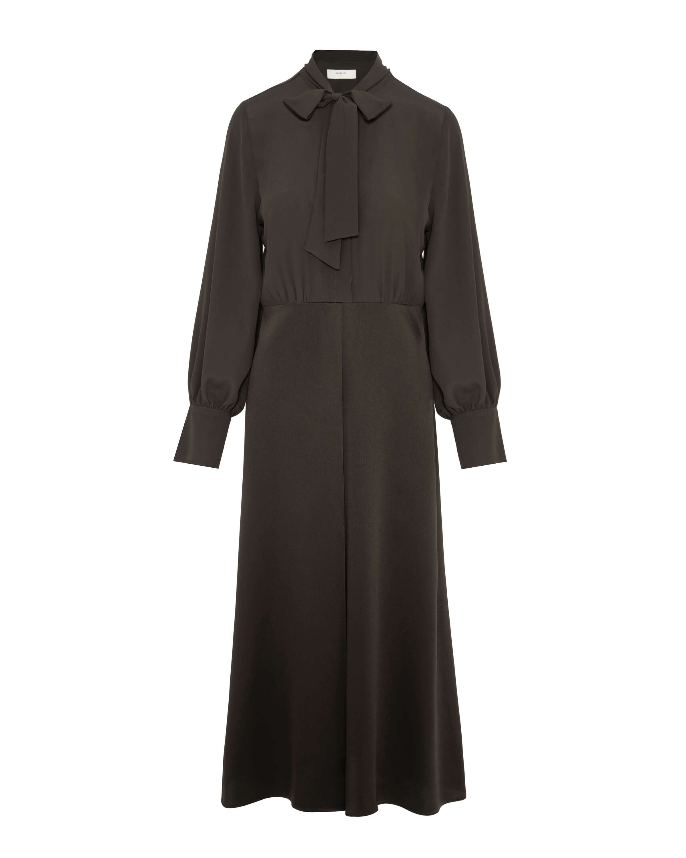 taffarel flared dress with scarf