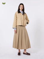 Load image into Gallery viewer, hazelnut Washed gabardine skirt
