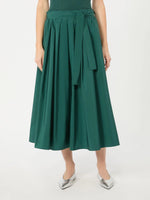 Load image into Gallery viewer, dark green taffeta skirt
