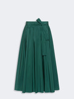 Load image into Gallery viewer, dark green taffeta skirt
