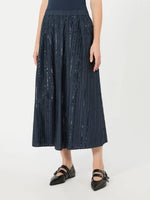 Carregar imagem no visualizador da galeria, navy cotton skirt
