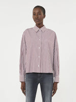 Load image into Gallery viewer, bordeaux Oversized cotton shirt
