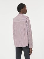 Load image into Gallery viewer, bordeaux Oversized cotton shirt
