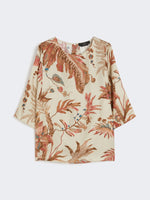 Carregar imagem no visualizador da galeria, printed silk twill blouse
