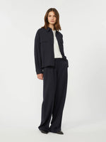 Load image into Gallery viewer, navy Pure woollen cloth trousers

