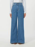 Load image into Gallery viewer, navy Soft cotton denim jeans
