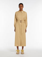 Load image into Gallery viewer, beige water-repellent shirt dress
