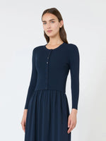 Carregar imagem no visualizador da galeria, navy viscose yarn cardigan
