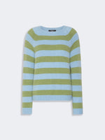 Load image into Gallery viewer, light blue alpaca and cotton sweater
