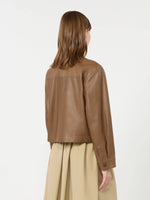 Load image into Gallery viewer, brown nappa leather jacket
