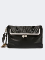 Carregar imagem no visualizador da galeria, black sheepskin Pasticcino Bag
