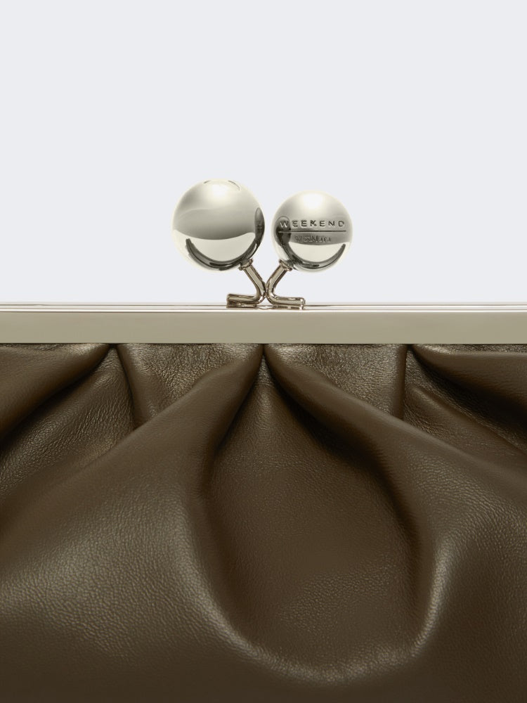 dark green medium sheepskin Pasticcino Bag