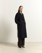 Carregar imagem no visualizador da galeria, dark blue long coat
