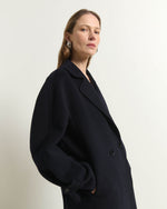 Carregar imagem no visualizador da galeria, dark blue long coat
