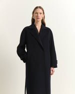 Carregar imagem no visualizador da galeria, dark blue long coat
