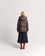 Load image into Gallery viewer, brown nylon down jacket
