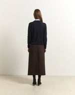 Carregar imagem no visualizador da galeria, brown straight pencil skirt
