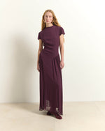 Load image into Gallery viewer, burt umber crêpe dress
