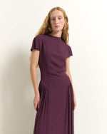 Load image into Gallery viewer, burt umber crêpe dress
