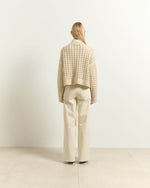Load image into Gallery viewer, cream openwork sweater
