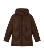 Load image into Gallery viewer, brown nylon down jacket
