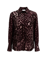 Carregar imagem no visualizador da galeria, burnt umber printed silk shirt
