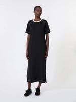 Load image into Gallery viewer, black long jersey dress
