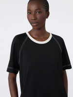 Load image into Gallery viewer, black long jersey dress
