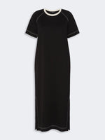 Load image into Gallery viewer, black long jersey dress
