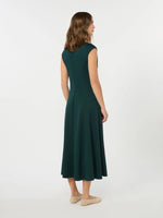 Load image into Gallery viewer, green Long interlock dress
