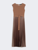 Load image into Gallery viewer, brown sleeveless jersey dress

