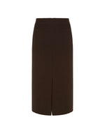Carregar imagem no visualizador da galeria, brown straight pencil skirt
