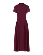 Load image into Gallery viewer, burt umber crêpe dress
