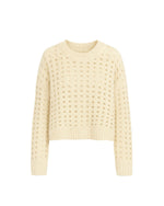 Load image into Gallery viewer, cream openwork sweater
