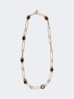 Carregar imagem no visualizador da galeria, gold chain necklace with gemstones
