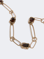 Carregar imagem no visualizador da galeria, gold chain necklace with gemstones
