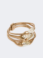 Carregar imagem no visualizador da galeria, gold Metal bracelet with beads
