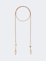 Carregar imagem no visualizador da galeria, gold metal tie necklace
