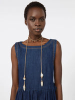 Carregar imagem no visualizador da galeria, gold metal tie necklace
